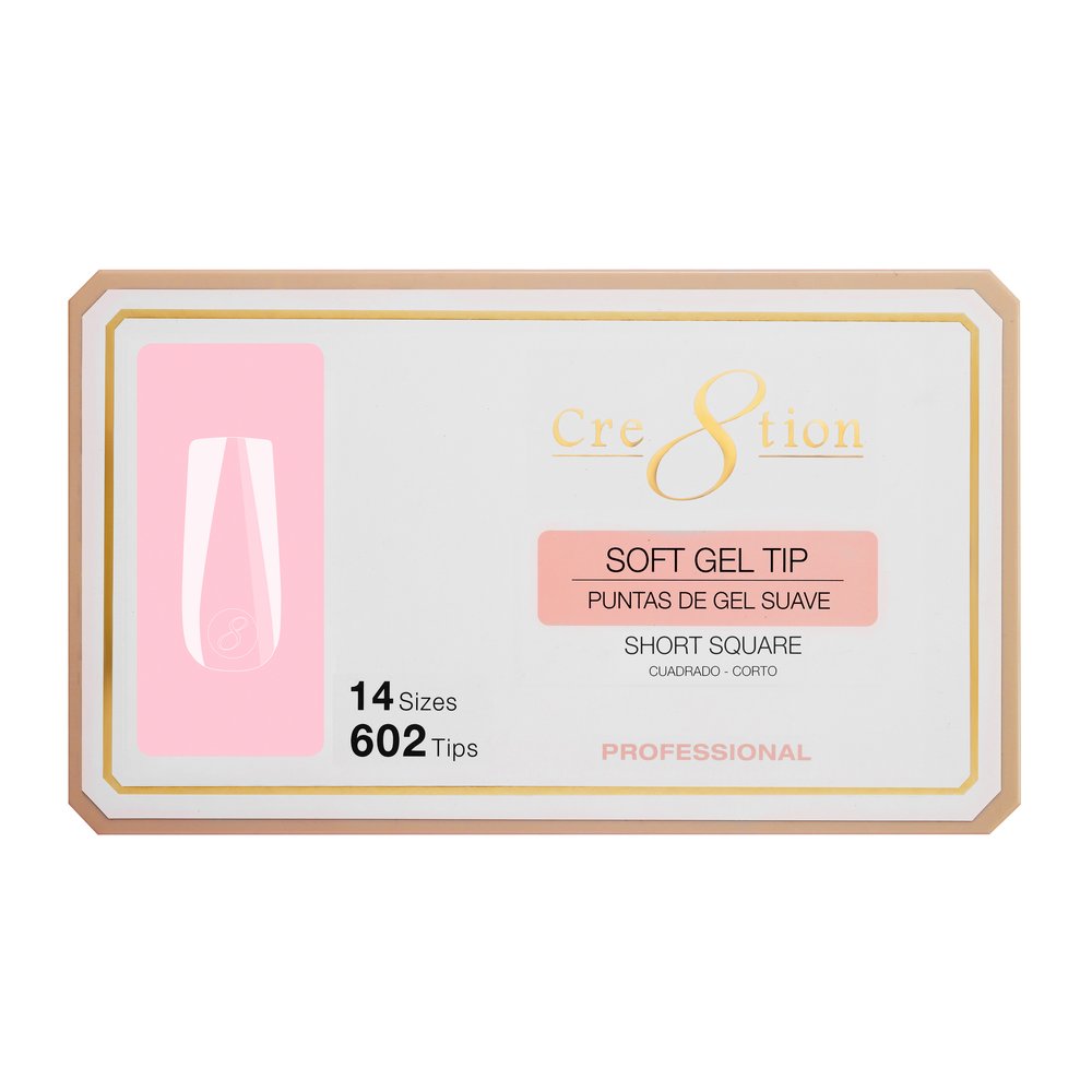 Cre8tion Soft Gel Tips - SQUARE