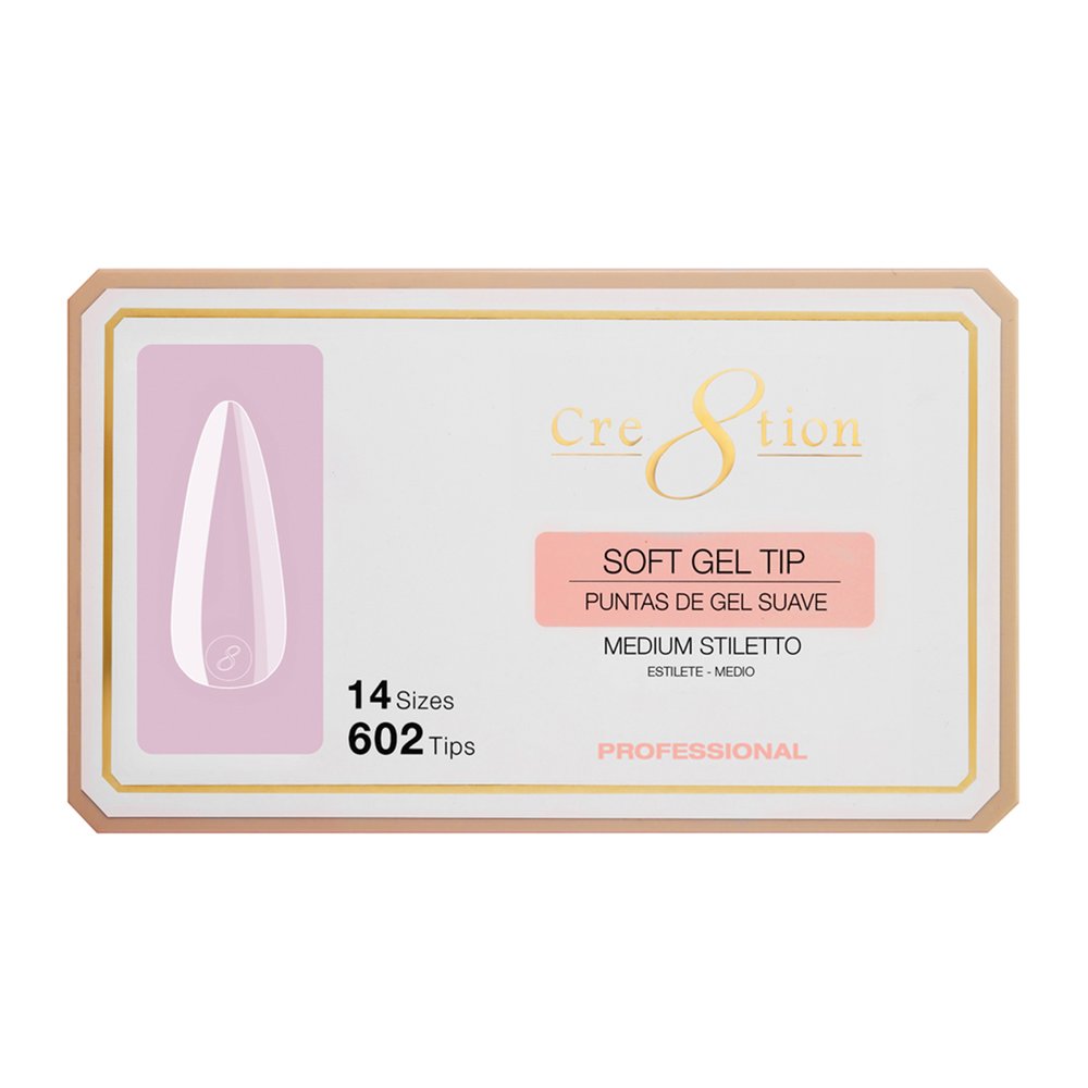 Cre8tion Soft Gel Tip - STILETTO