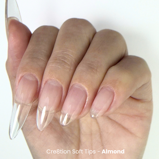 Cre8tion Soft Gel Tips - ALMOND