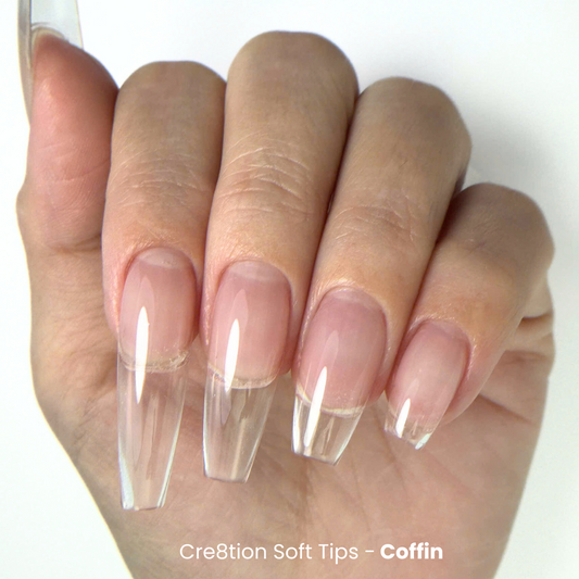 Cre8tion Soft Gel Tips - STILETTO Refill Tip (100pcs/box)