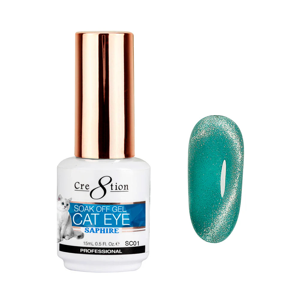 CRE8TION SAPHIRE CAT EYE GEL 0.5OZ SC01