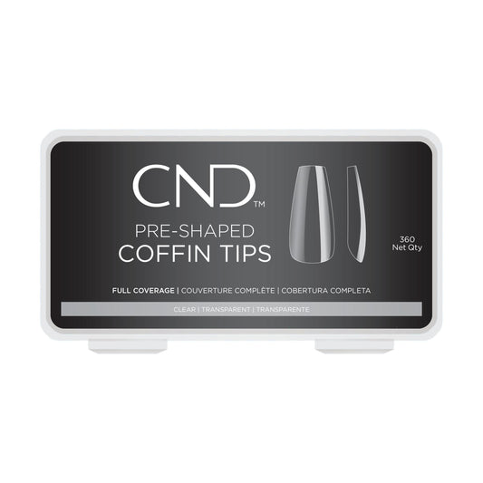 CND Nail Tips - Coffin 100ct