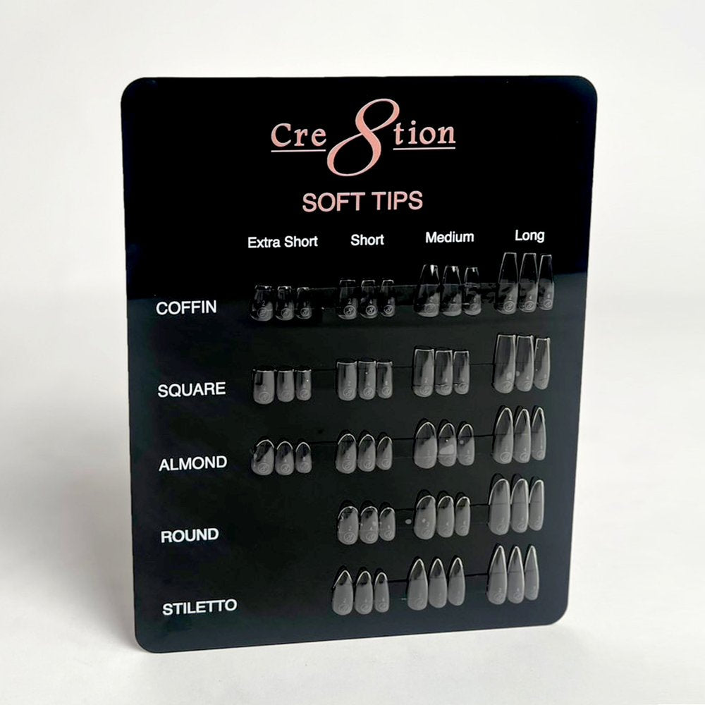 Cre8tion Soft Gel Tips - SQUARE