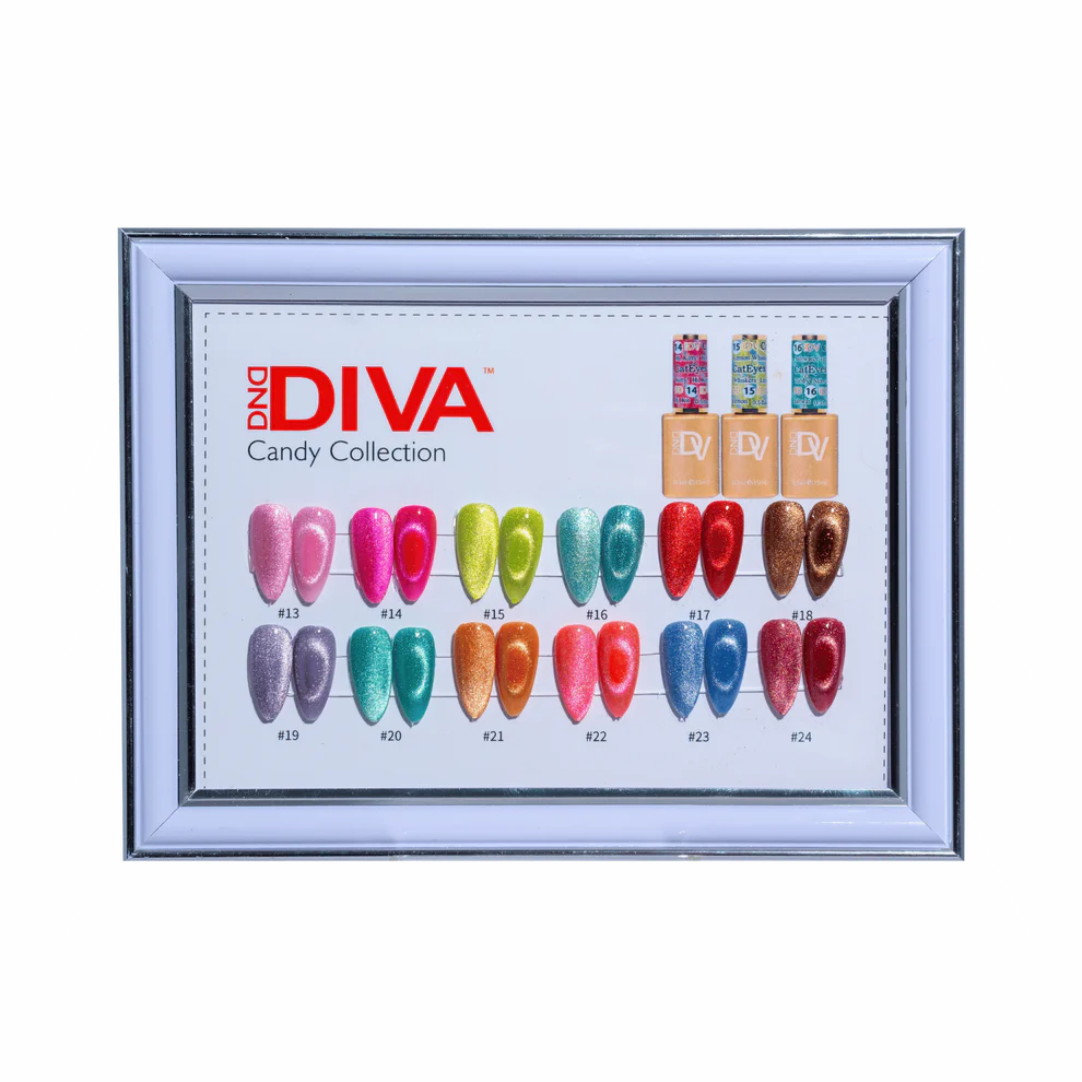 DIVA 9D Cat Eye Candy Collection- 12 gel