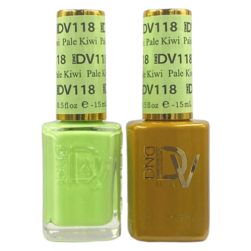 DND Gel & Polish Diva Duo - 118 Pale Kiwi