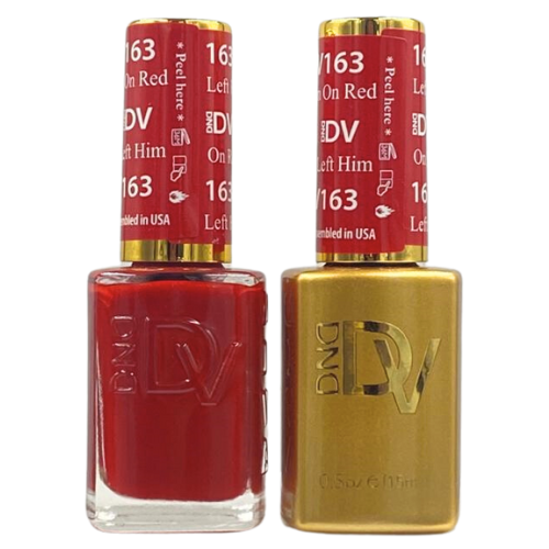 DND Gel & Polish Diva Duo - 163 Left Him On Red