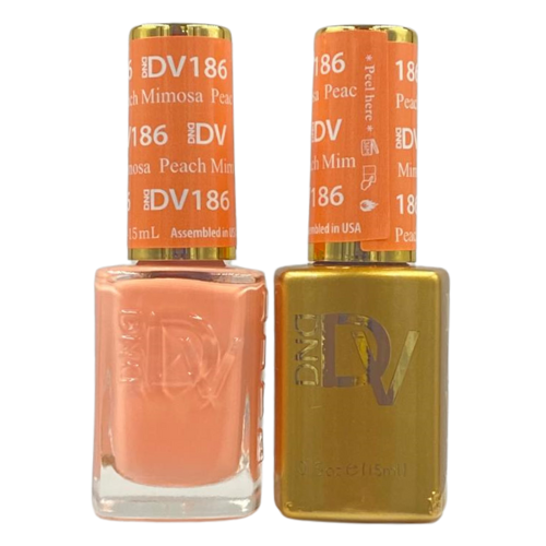 DND Gel & Polish Diva Duo - 186 Peach Mimosa