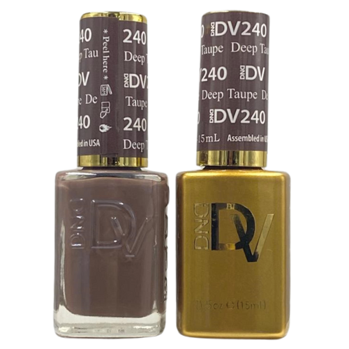 DND Gel & Polish Diva Duo - 240 Deep Taupe