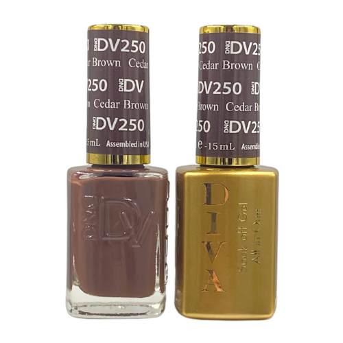 DND Gel & Polish Diva Duo - 250 Cedar Brown