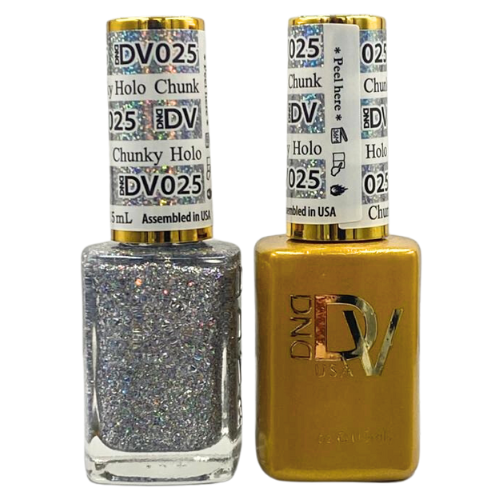 DND Gel & Polish Diva Duo - 025 Chunky Holo