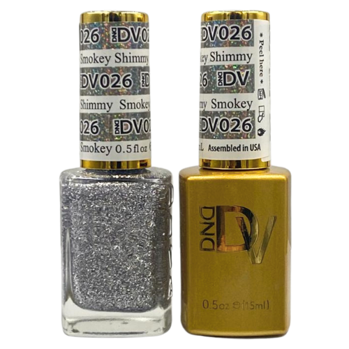 DND Gel & Polish Diva Duo - 026 Smokey Shimmy