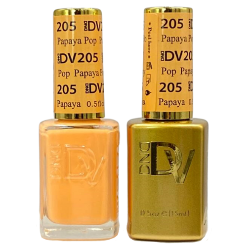 DND Gel & Polish Diva Duo - 205 Papaya Pop