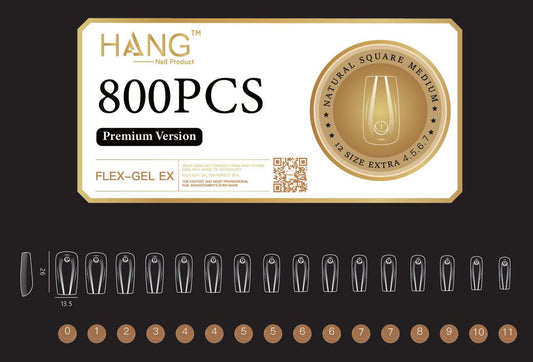 Hang Soft Gel Ex Nail Tip - Square